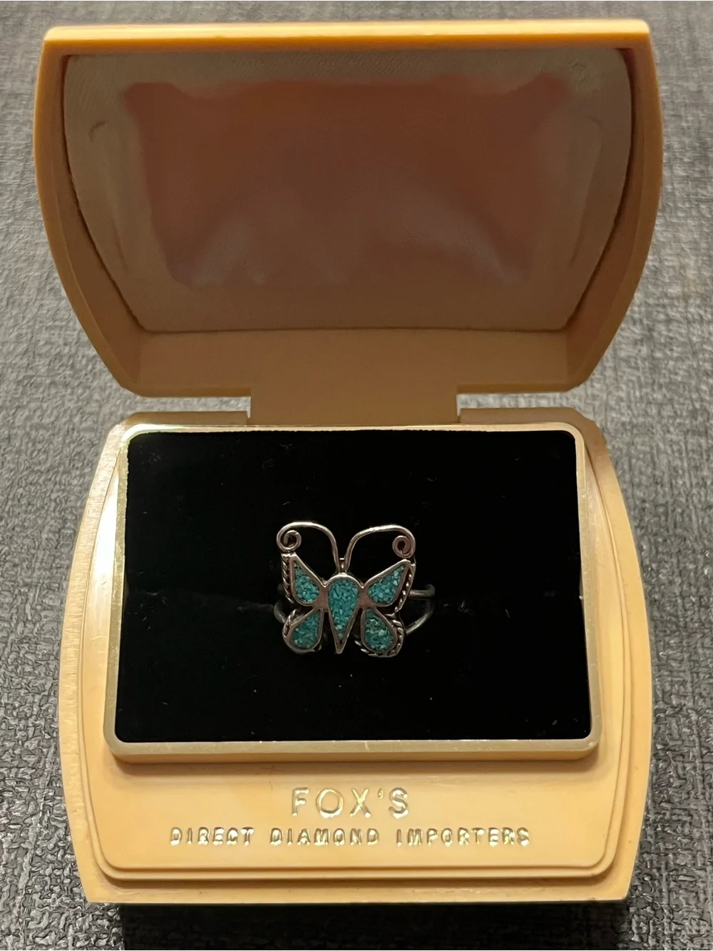 Vintage 925 butterfly ring